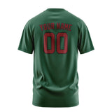 Custom Green Crimson Red T-Shirt