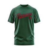 Custom Green Crimson Red T-Shirt