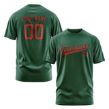 Custom Green Coral Red T-Shirt