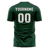 Custom Green White Soccer Jersey