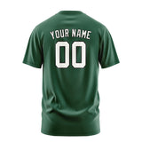 Custom Green White T-Shirt