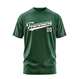 Custom Green White T-Shirt