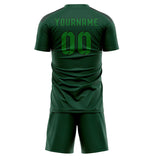 Custom Green Emerald Green Soccer Set