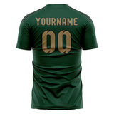 Custom Green Light Khaki Soccer Jersey
