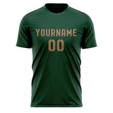 Custom Green Light Khaki Soccer Jersey