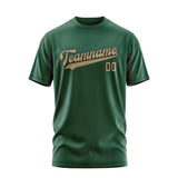 Custom Green Light Khaki T-Shirt