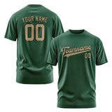 Custom Green Light Khaki T-Shirt