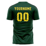 Custom Green Light Yellow Soccer Jersey