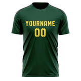 Custom Green Light Yellow Soccer Jersey
