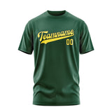 Custom Green Light Yellow T-Shirt
