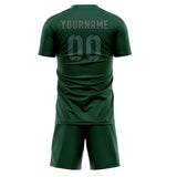 Custom Green Blue Green Soccer Set