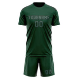Custom Green Blue Green Soccer Set