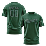Custom Green Blue Green T-Shirt