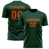 Custom Green Orange Soccer Jersey