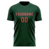 Custom Green Copper Rose Soccer Jersey