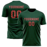 Custom Green Copper Rose Soccer Jersey