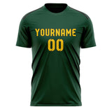 Custom Green Gold Soccer Jersey