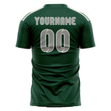 Custom Green Gray Soccer Jersey