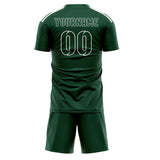Custom Green Green Soccer Set