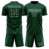Custom Green Green Soccer Set