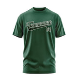 Custom Green Dark Green T-Shirt
