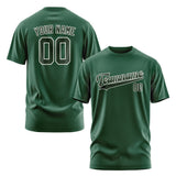 Custom Green Dark Green T-Shirt