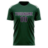 Custom Green Purple Soccer Jersey