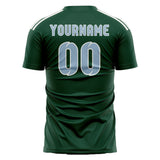 Custom Green Light Blue Soccer Jersey