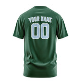 Custom Green Light Blue T-Shirt
