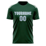 Custom Green Light Blue Soccer Jersey