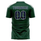 Custom Green Blue Soccer Jersey
