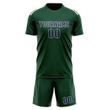 Custom Green Blue Soccer Set