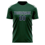 Custom Green Blue Soccer Jersey