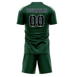 Custom Green Navy Soccer Set
