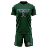Custom Green Navy Soccer Set