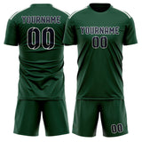 Custom Green Navy Soccer Set
