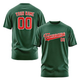 Custom Green Orange Red T-Shirt