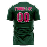 Custom Green Pink Soccer Jersey