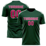 Custom Green Pink Soccer Jersey