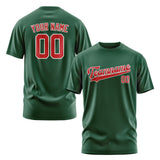 Custom Green Red T-Shirt