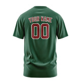 Custom Green Crimson Red T-Shirt