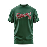 Custom Green Crimson Red T-Shirt