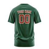Custom Green Coral Red T-Shirt