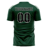 Custom Green Black Soccer Jersey
