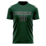 Custom Green Black Soccer Jersey