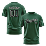 Custom Green Black T-Shirt