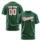 Custom Green Light Pink T-Shirt