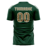 Custom Green Light Khaki Soccer Jersey
