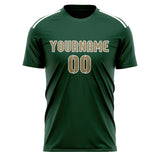 Custom Green Light Khaki Soccer Jersey