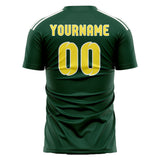 Custom Green Light Yellow Soccer Jersey